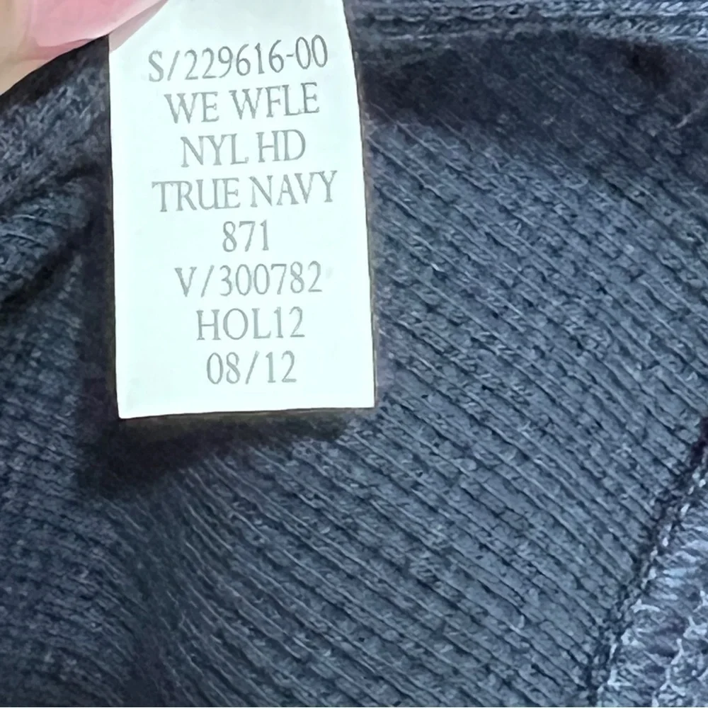 BANANA Republic Navy Blue Knit Hooded Zip-Up Sweatshirt